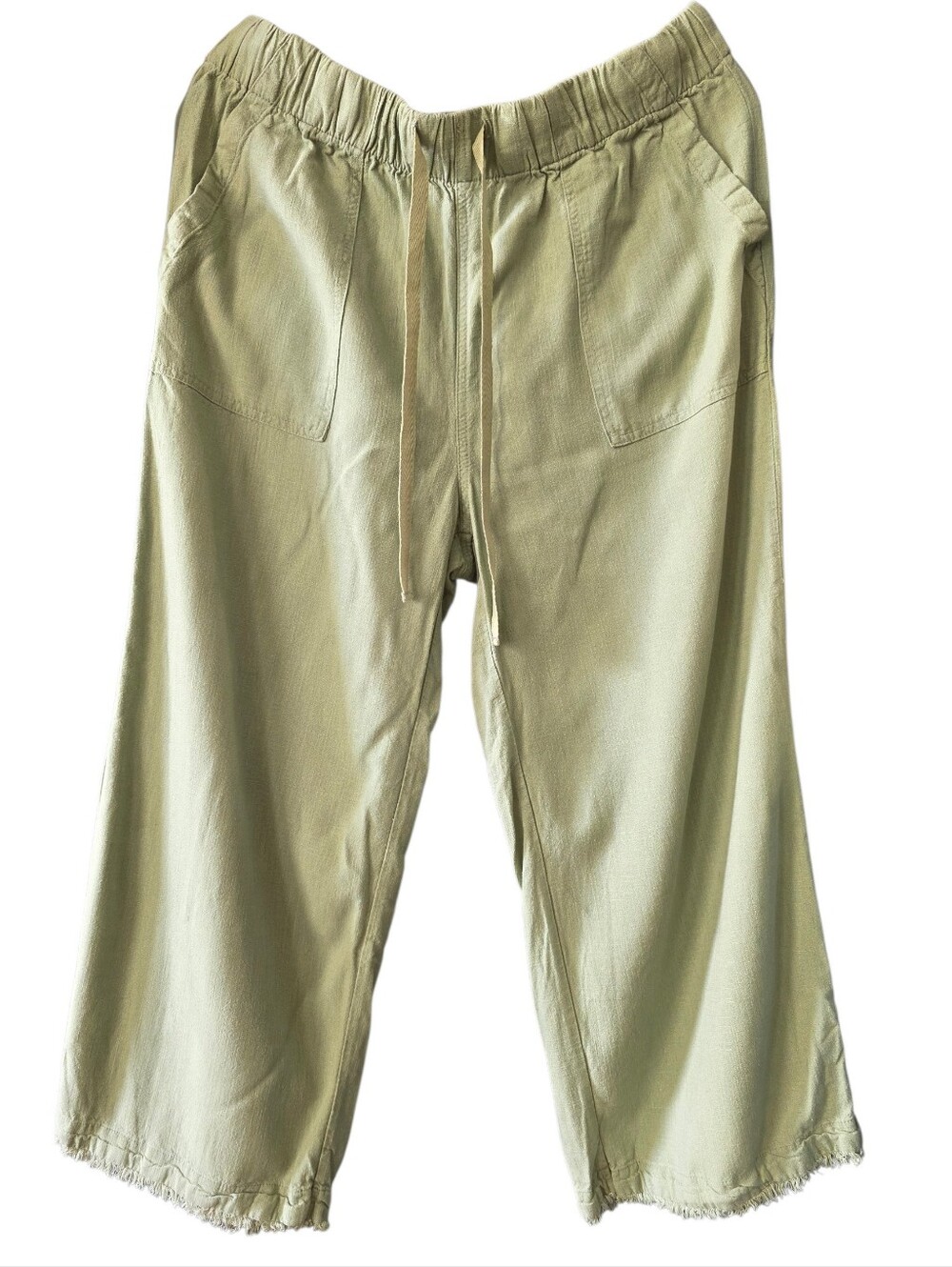 Thread & Supply Super Soft Relaxed Fit Wide Leg Pants in Sage Green Size Large